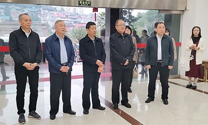 福建省政協(xié)副主席、省工商聯(lián)主席王光遠(yuǎn)一行視察虹潤公司